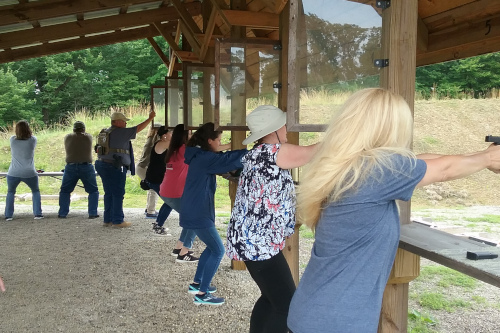 outdoor pistol and rifle range